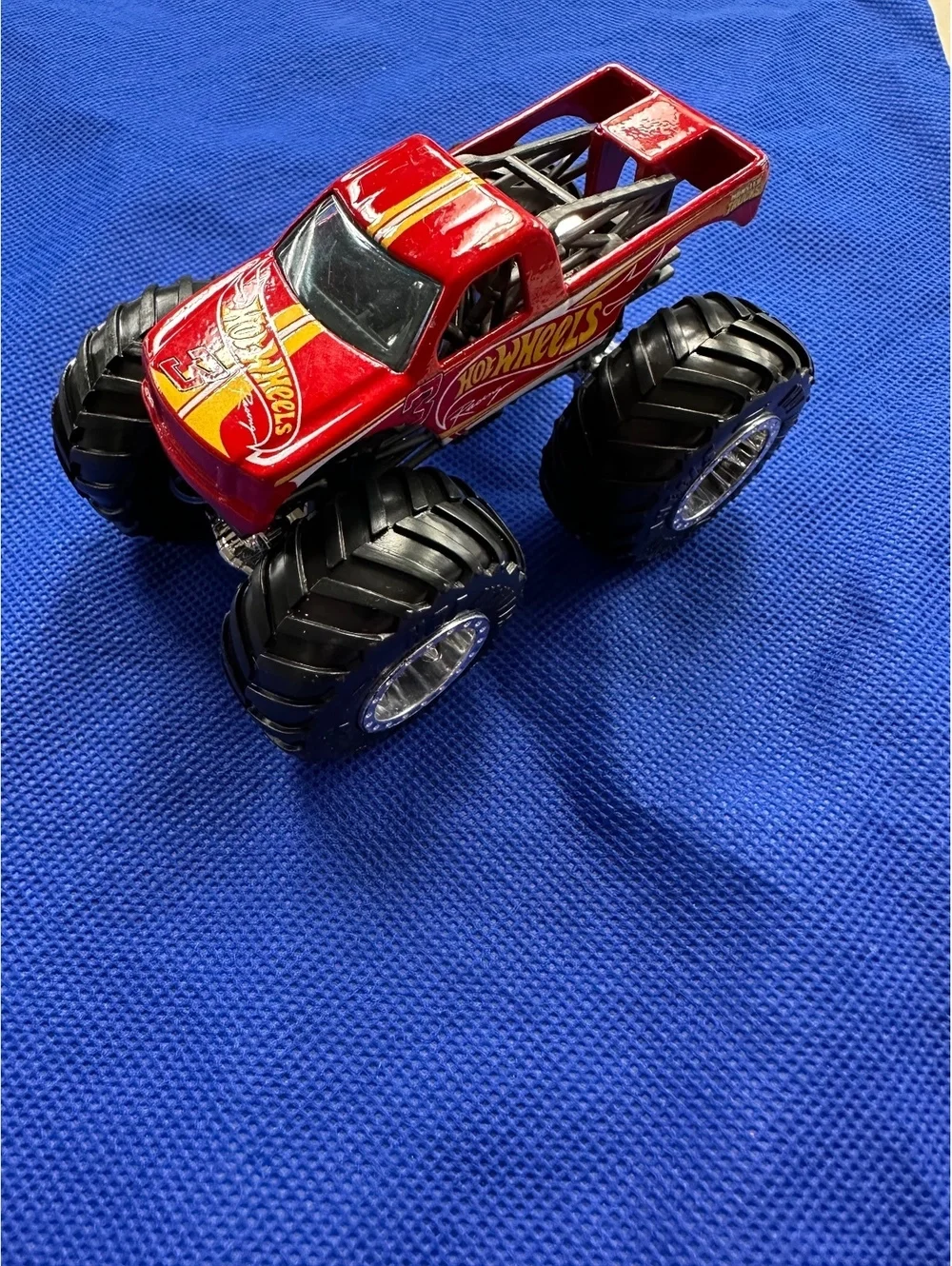 Hot Wheels Monster Truck Toy Red #3